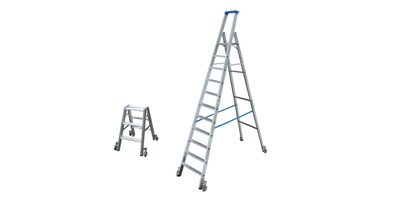 Rollbare Stufen-Stehleitern