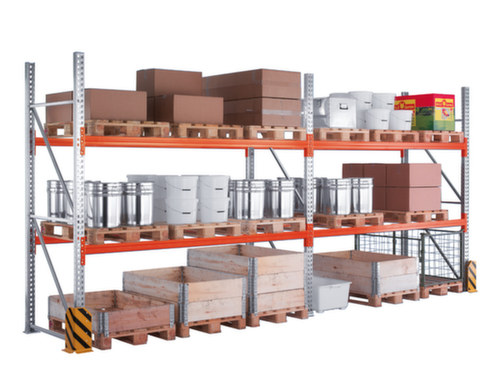 META Palletstelling MULTIPAL voor 12 pallets, 2870 mm breed, 4 opslagniveaus
