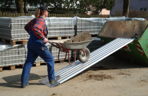 Laadrail met afglijdbeveiliging