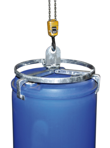 Vattraverse voor stalen en kunststof vaten, opname staand