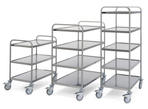 Hupfer RVS etagewagen met geluiddempende matten