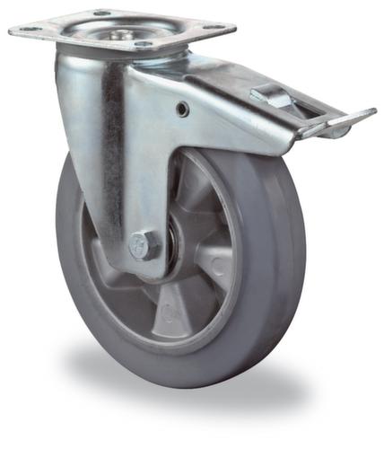 BS-ROLLEN Niet-strepend elastisch massief rubberen wiel