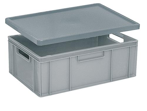 Euronorm stapelcontainers Basic met versterkte geribbelde bodem, blauw, inhoud 13 l