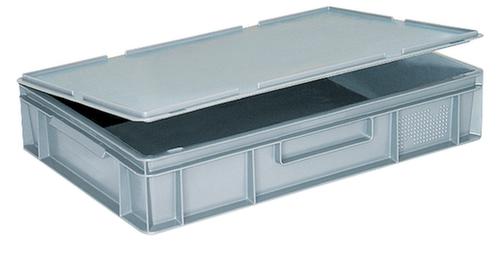 Euronorm stapelcontainers Basic met versterkte geribbelde bodem, blauw, inhoud 13 l