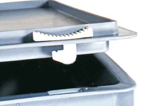 Euronorm stapelcontainers Basic met versterkte geribbelde bodem, blauw, inhoud 13 l