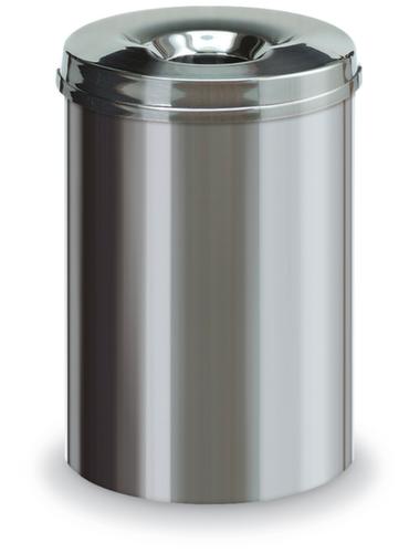 Vlamdovende prullenmand van RVS