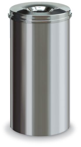 Vlamdovende prullenmand van RVS