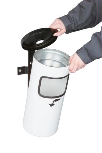 Veiligheidscombi-asbak als wand of staand model