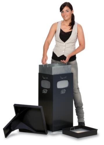 Combi-asbak met 3 inworpopeningen