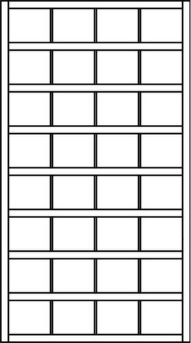PAVOY Vakkenstelling Basis, breedte 1000 mm, 32 vakken