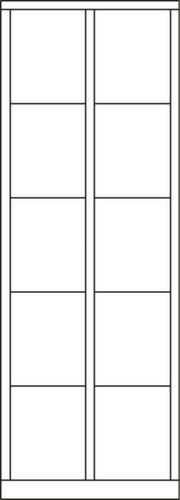 PAVOY Lockersysteem Basis lichtgrijs met maximaal 8 vakken