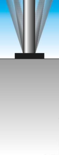 Afzetpaal van roestvrij staal