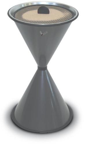 Staande asbak in zandlopervorm