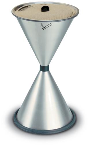 Staande asbak in zandlopervorm