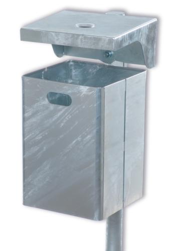 Vuurverzinkte afvalbak voor buiten