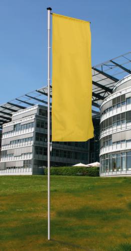 Vlaggenmast met intern hijsmechanisme en bodemhuls