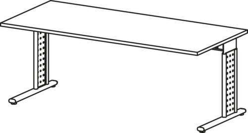 Gera In hoogte verstelbaar bureau Milano met C-voetonderstel