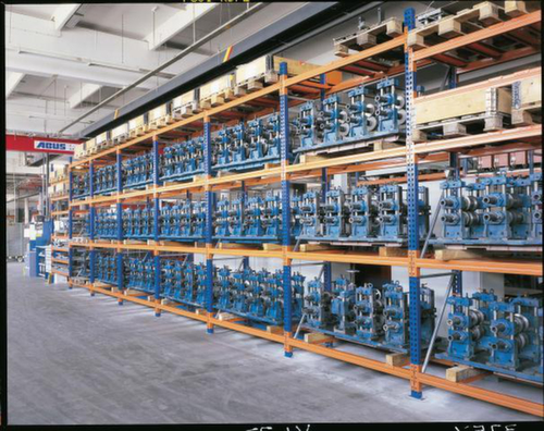 META Palletstelling MULTIPAL voor 12 pallets, 2870 mm breed, 4 opslagniveaus