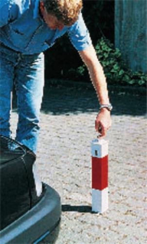 Afzetpaal, hoogte 900 mm, om in te betonneren