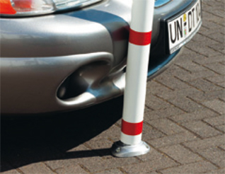 Afzetpaal, hoogte 900 mm, voor vastschroeven