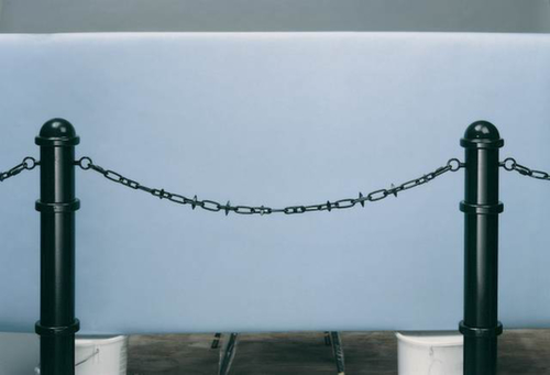 Kettingogen voor trottoirpaal