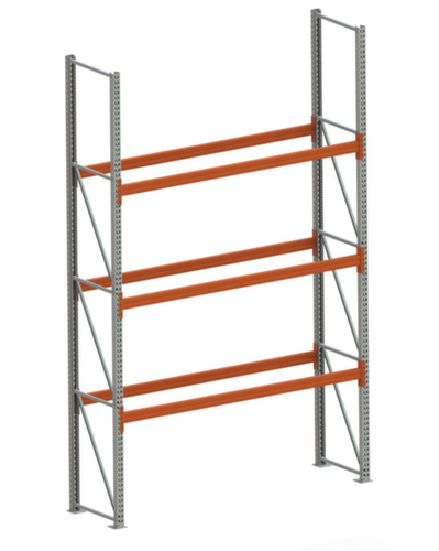META Palletstelling MULTIPAL voor 8 pallets, 2870 mm breed, 4 opslagniveaus