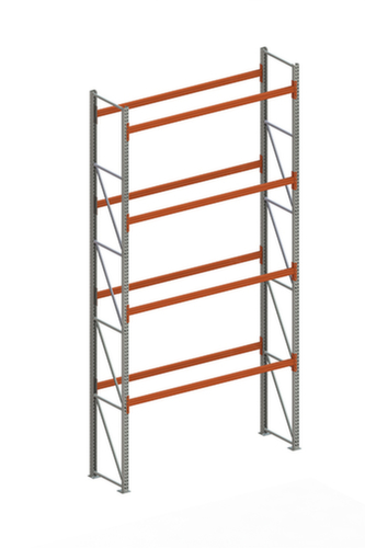 META Palletstelling MULTIPAL voor 10 pallets, 2700 mm breed, 5 opslagniveaus
