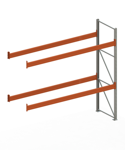 META Palletstelling MULTIPAL voor 12 pallets, 3685 mm breed, 3 opslagniveaus