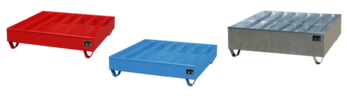 Stapelbare opvangbak met profielrooster