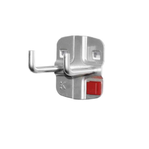 Kappes Aluminiumkleurige haak RasterPlan® voor geperforeerde plaat