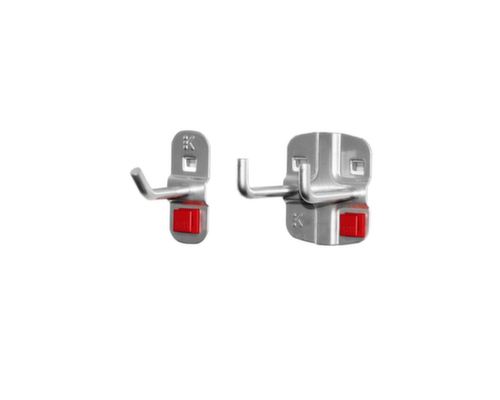 Kappes Aluminiumkleurige haak RasterPlan® voor geperforeerde plaat