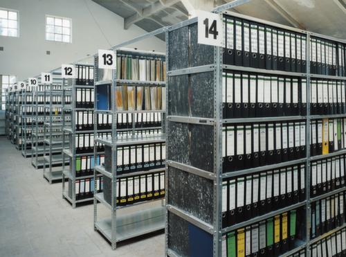 hofe Schroefstelling voor dossiers basissectie met afdeklegbord