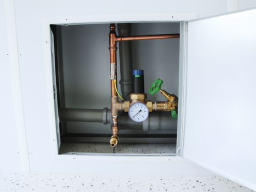 Säbu Toiletcontainers FLADAFI® voor dames en heren, hoogte x breedte x diepte 2600 x 3050 x 2170 mm