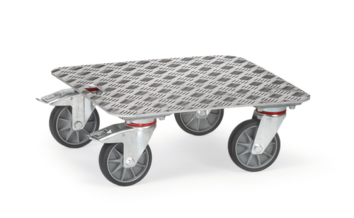 fetra Transport-scooter KF 10 met aluminium laadplatform, draagvermogen 250 kg, TPE banden