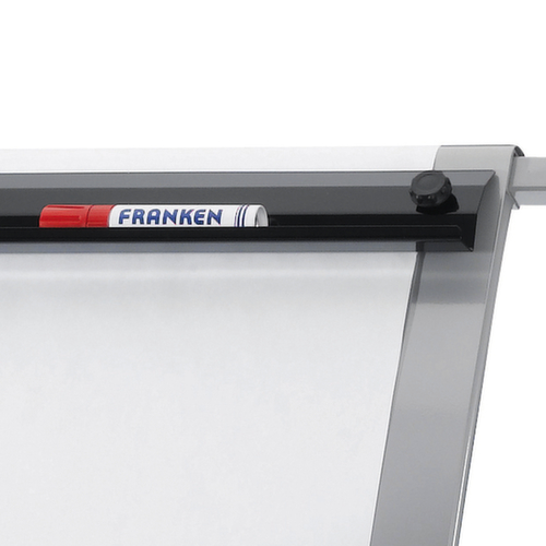 Franken verrijdbare flipover Pro Mobil met papierhouder, hoogte 1630 - 1950 mm