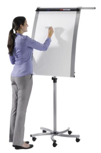 Franken verrijdbare flipover Pro Mobil met papierhouder, hoogte 1630 - 1950 mm