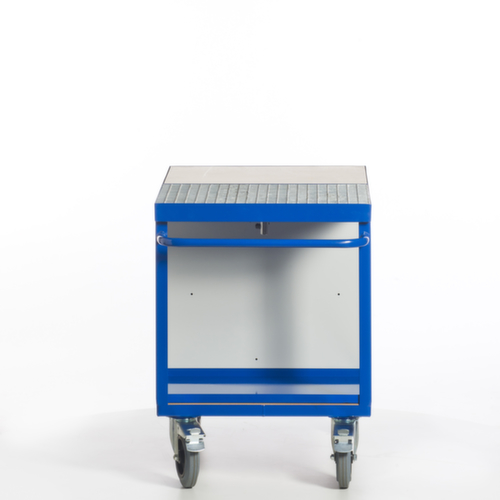 Rollcart Milieu-werkplaatswagen met oliedichte kuip en rooster, draagvermogen 600 kg, laadvlak lengte x breedte 1150 x 700 mm