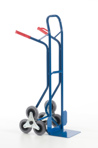 Rollcart 3-ster trappensteekwagen, draagvermogen 150 kg, breedte schep 300 mm, TPE-banden