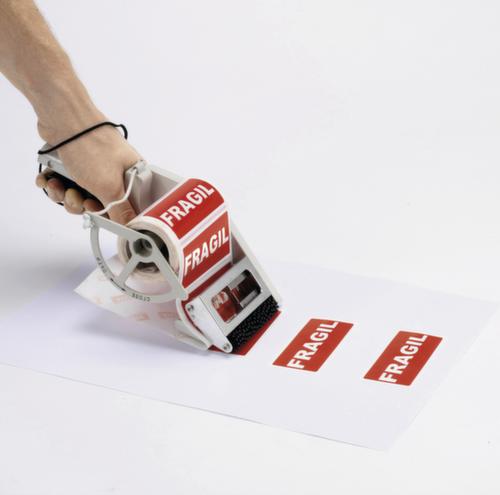 Handbediende etiketdispenser Towa, nuttige breedte 100 mm