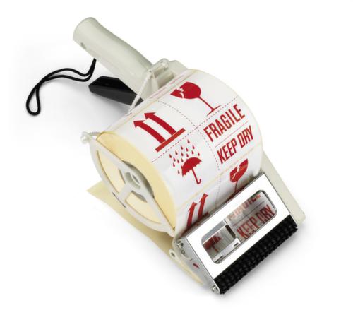 Handbediende etiketdispenser Towa, nuttige breedte 100 mm