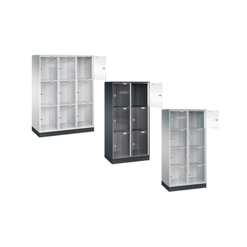 C+P Grootvolume-lockersysteem Intro met acrylglasdeuren