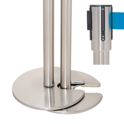 Moravia Sjorbandsysteem MORION, lengte afzetlint 2,5 m, paal aluminium