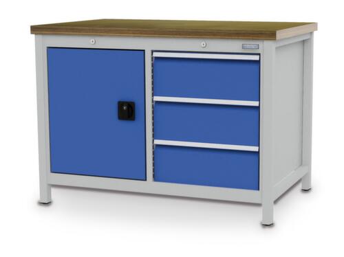 Bedrunka + Hirth Werkbank frame in veel kleuren en blad in verschillende soorten verkrijgbaar