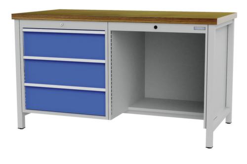 Bedrunka + Hirth Werkbank frame in veel kleuren en blad in verschillende soorten verkrijgbaar