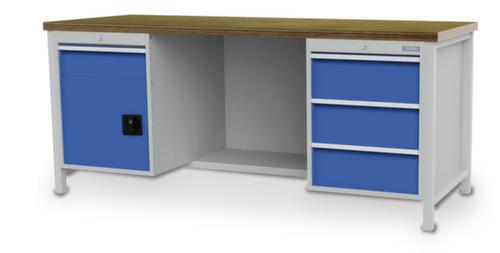 Bedrunka + Hirth Werkbank frame in veel kleuren en blad in verschillende soorten verkrijgbaar