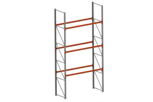 META Palletstelling MULTIPAL voor 12 pallets, 2870 mm breed, 4 opslagniveaus
