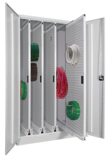 PAVOY Verticale kast lichtgrijs met praktische uitrusting