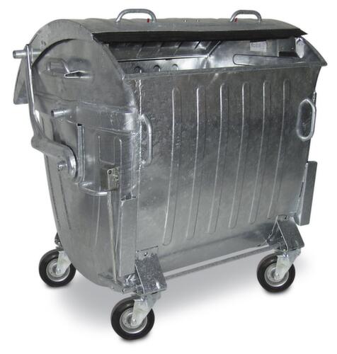 Afvalton van plaatstaal oliedicht en brandveilig