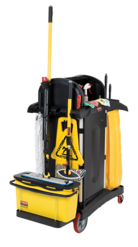 Rubbermaid Afsluitbare reinigingswagen Hygen met vuilniszak