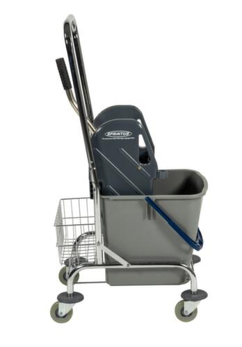 Dweilwagen met mopwringer, 1x27 l emmer in blauw